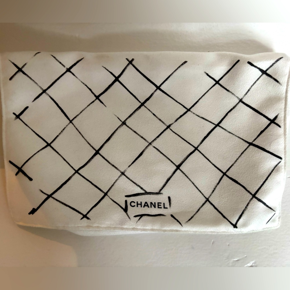 CHANEL Karl Lagerfeld suede dust bag - small size